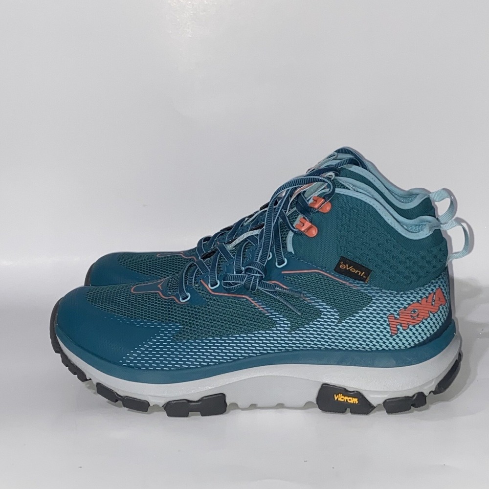 HOKA ONE ONE HIKING SHOES TRAIL RUNNING Vibram eVent SKY TOA  AQUA  WOMEN'S 10.5